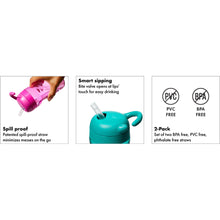 將圖片載入圖庫檢視器 OXO Tot Adventure Water Bottle Replacement Straw Set