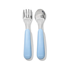 將圖片載入圖庫檢視器 OXO Tot On-The-Go Fork And Spoon Set - Dusk