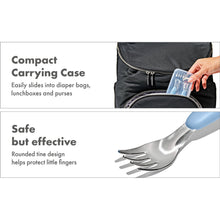 將圖片載入圖庫檢視器 OXO Tot On-The-Go Fork And Spoon Set - Dusk