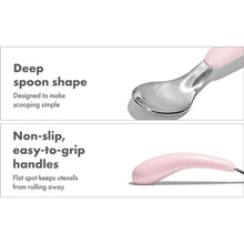 將圖片載入圖庫檢視器 OXO Tot On-The-Go Fork And Spoon Set - Blossom