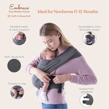 將圖片載入圖庫檢視器 Ergobaby Embrace環抱二式初生嬰兒背帶-黑色