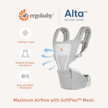 將圖片載入圖庫檢視器 Ergobaby Alta HipSeat Baby Carrier - Pink Quartz