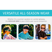 將圖片載入圖庫檢視器 Koolsun Wave Kids Sunglasses - Cendre Blue 3-10 yrs