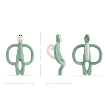 Load image into Gallery viewer, Matchstick Monkey Original Teething Toy with Tail - Mint Green