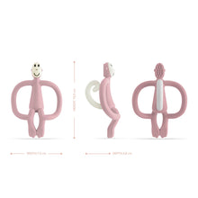 將圖片載入圖庫檢視器 Matchstick Monkey Original Teething Toy with Tail - Dusty Pink