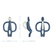 將圖片載入圖庫檢視器 Matchstick Monkey Original Teething Toy With Tail - Airforce Blue