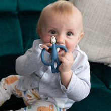 將圖片載入圖庫檢視器 Matchstick Monkey Original Teething Toy With Tail - Airforce Blue