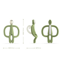 Load image into Gallery viewer, Matchstick Monkey Original Teething Toy with Tail - Olive