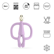 將圖片載入圖庫檢視器 Matchstick Monkey Original Teething Toy With Tail - Lilac