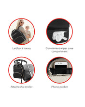 將圖片載入圖庫檢視器 Skip Hop Envi Luxe Diaper Backpack - Black