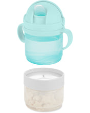 Load image into Gallery viewer, Skip Hop Sip To Snack 2 in 1 Set - Teal/Grey