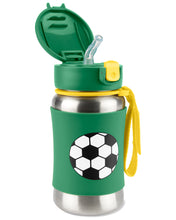 將圖片載入圖庫檢視器 Skip Hop Spark Style Stainless Steel Straw Bottle - Soccer