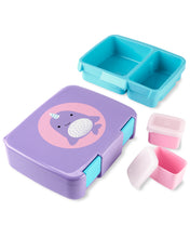 將圖片載入圖庫檢視器 Skip Hop Zoo Bento Lunch Box - Narwhal