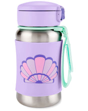 將圖片載入圖庫檢視器 Skip Hop Spark Style Stainless Steel Straw Bottle - Seashell