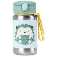 將圖片載入圖庫檢視器 Skip Hop Zoo Stainless Steel Straw Bottle - Hedgehog