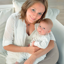 Load image into Gallery viewer, Theraline Plushy Moon Cuddle & Nursing Pillow - Taupe
