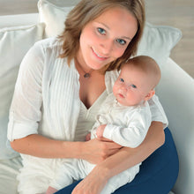 Load image into Gallery viewer, Theraline Plushy Moon Cuddle & Nursing Pillow - Dark Blue
