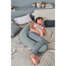將圖片載入圖庫檢視器 Theraline The Original Maternity and Nursing Pillow - Melange Green Grey Bamboo