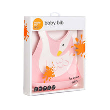 Load image into Gallery viewer, Make My Day Silicone Bib - Pink Swan