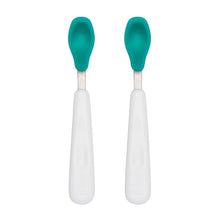 Load image into Gallery viewer, OXO Tot Feeding Spoon with Soft Silicone 2 Pack - Teal