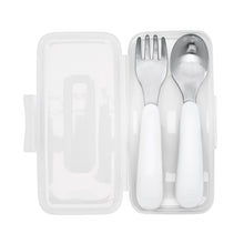 將圖片載入圖庫檢視器 OXO Tot On the Go Fork And Spoon Set - Grey