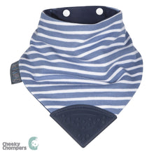 Load image into Gallery viewer, Cheeky Chompers Neckerchew - Preppy Stripes