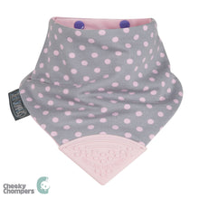 將圖片載入圖庫檢視器 Cheeky Chompers Neckerchew 口水肩 - 粉紅波點