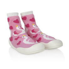 Load image into Gallery viewer, Nuby Snekz Sock &amp; Shoe Large - Pink Flamingo
