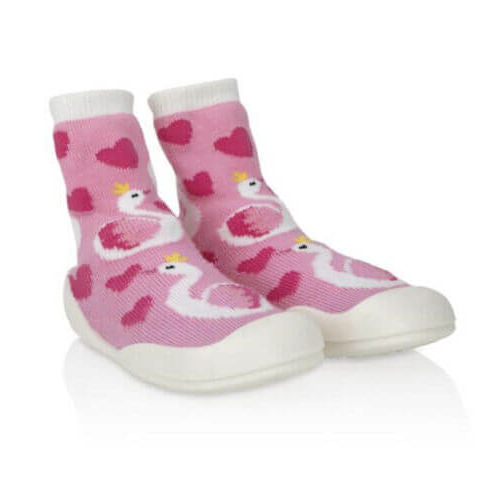 Nuby Snekz Sock & Shoe Large - Pink Flamingo