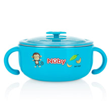 Load image into Gallery viewer, Nuby Stainless Steel Feeding Set - Blue
