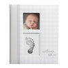 Pearhead Gingham Babybook - Grey