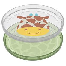 將圖片載入圖庫檢視器 Skip Hop Zoo Smart Serve Non Slip Plates - Giraffe