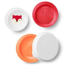 Load image into Gallery viewer, Skip Hop Zoo Smart Serve Non Slip Bowls - Fox