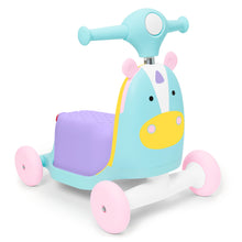 將圖片載入圖庫檢視器 Skip Hop Zoo Ride On 3 in 1 Scooter - Unicorn