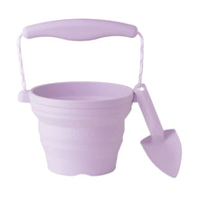 Load image into Gallery viewer, Scrunch Seedling Pot with Trowel - Pale Lavender
