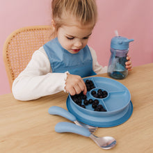 將圖片載入圖庫檢視器 OXO Tot Stick &amp; Stay Suction Divided Plate - Dusk
