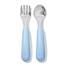 將圖片載入圖庫檢視器 OXO Tot Fork &amp; Spoon Set - Dusk
