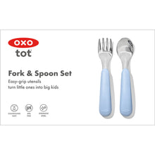 將圖片載入圖庫檢視器 OXO Tot Fork &amp; Spoon Set - Dusk
