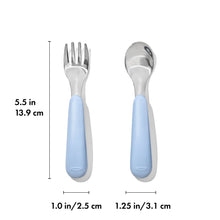 將圖片載入圖庫檢視器 OXO Tot Fork &amp; Spoon Set - Dusk
