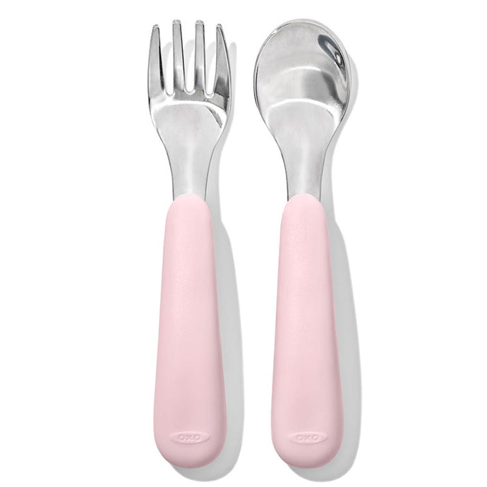 OXO Tot Fork & Spoon Set - Blossom