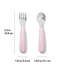 將圖片載入圖庫檢視器 OXO Tot Fork &amp; Spoon Set - Blossom
