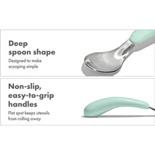 Load image into Gallery viewer, OXO Tot On-The-Go Fork And Spoon Set - Opal
