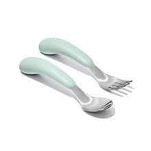 將圖片載入圖庫檢視器 OXO Tot Fork &amp; Spoon Set - Opal
