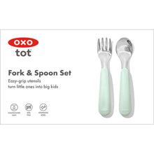 將圖片載入圖庫檢視器 OXO Tot Fork &amp; Spoon Set - Opal
