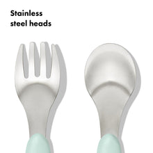 將圖片載入圖庫檢視器 OXO Tot Fork &amp; Spoon Set - Opal
