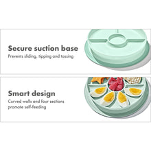 Load image into Gallery viewer, OXO Tot Stick &amp; Stay Suction Divided Plate - Opal
