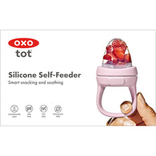 Load image into Gallery viewer, OXO Tot Silicone Self-Feeder - Blossom
