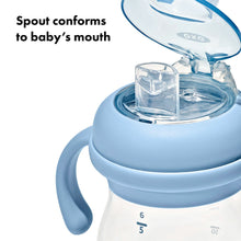 將圖片載入圖庫檢視器 OXO Tot Transitions Soft Spout Sippy Cup With Removable Handles 6oz - Dusk
