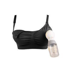 將圖片載入圖庫檢視器 Bravado Designs 2 in 1 Pumping and Nursing Bra - Black XL
