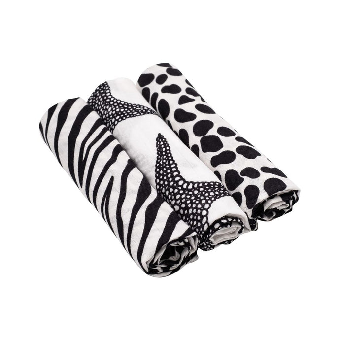 Etta Loves Sensory Muslins 3 Pack - Animal Print